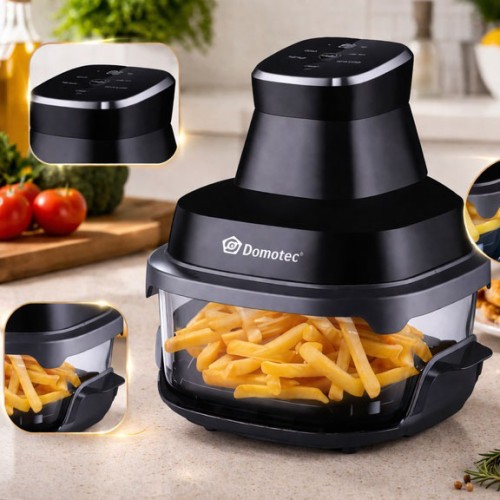 Аерофритюрниця аерогриль Air Fryer Domotec MS-3228 з LED-екраном для смаження без олії 4600 Вт на 7 л