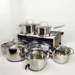 Набір посуду Edenberg EB-4074 із капсульним дном нержавіюча сталь 10 предметів