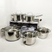 Набір посуду Edenberg EB-4074 із капсульним дном нержавіюча сталь 10 предметів - фото 5