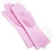 🧤 Силіконові рукавички Magic Silicone Gloves Pink — миття посуду без зусиль та подряпин! - фото 4