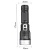 Ліхтар PLD-008 WHITE LASER LED PM10-TG, power bank, Ліхтарик тактичний акумуляторний ручний - фото 3
