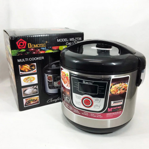 Мультиварка электрическая пароварка рисоварка для дома Domotec MS-7726 5л/12 программ Мастер Шеф 1500 Вт