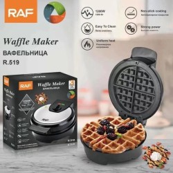 Вафельница для бельгийских вафель RAF R 519 электрическая 1200W, вафельница электрическая бытовая