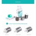 Овочерізка мультислайсер Tabletop Drum Grater Kitchen Master Терка для овочів та фруктів 3 насадки. Колір: блакитний - фото 16