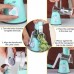 Овочерізка мультислайсер Tabletop Drum Grater Kitchen Master Терка для овочів та фруктів 3 насадки. Колір: блакитний - фото 8