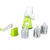 Овочерізка мультислайсер Tabletop Drum Grater Kitchen Master Терка для овочів та фруктів 3 насадки. Колір: зелений - фото 11