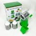 Овочерізка мультислайсер Tabletop Drum Grater Kitchen Master Терка для овочів та фруктів 3 насадки. Колір: зелений - фото 15