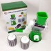 Овочерізка мультислайсер Tabletop Drum Grater Kitchen Master Терка для овочів та фруктів 3 насадки. Колір: зелений - фото 16