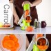 Овочерізка мультислайсер Tabletop Drum Grater Kitchen Master Терка для овочів та фруктів 3 насадки. Колір: зелений - фото 6