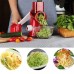 Овощерезка мультислайсер Tabletop Drum Grater Kitchen Master Терка для овощей и фруктов 3 насадки. Цвет: красный (арт. 11249) - фото 18