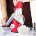 Овощерезка мультислайсер Tabletop Drum Grater Kitchen Master Терка для овощей и фруктов 3 насадки. Цвет: красный (арт. 11249) - фото 19