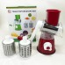 Овощерезка мультислайсер Tabletop Drum Grater Kitchen Master Терка для овощей и фруктов 3 насадки. Цвет: красный (арт. 11249) - фото 2