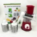 Овощерезка мультислайсер Tabletop Drum Grater Kitchen Master Терка для овощей и фруктов 3 насадки. Цвет: красный - фото 2