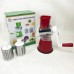 Овощерезка мультислайсер Tabletop Drum Grater Kitchen Master Терка для овощей и фруктов 3 насадки. Цвет: красный (арт. 11249) - фото 22