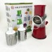 Овощерезка мультислайсер Tabletop Drum Grater Kitchen Master Терка для овощей и фруктов 3 насадки. Цвет: красный (арт. 11249) - фото 24