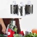 Овощерезка мультислайсер Tabletop Drum Grater Kitchen Master Терка для овощей и фруктов 3 насадки. Цвет: красный (арт. 11249) - фото 5