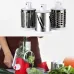 Овощерезка мультислайсер Tabletop Drum Grater Kitchen Master Терка для овощей и фруктов 3 насадки. Цвет: красный - фото 5