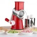 Овощерезка мультислайсер Tabletop Drum Grater Kitchen Master Терка для овощей и фруктов 3 насадки. Цвет: красный (арт. 11249) - фото 8