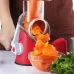 Овощерезка мультислайсер Tabletop Drum Grater Kitchen Master Терка для овощей и фруктов 3 насадки. Цвет: красный - фото 9