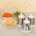 Овощерезка мультислайсер Tabletop Drum Grater Kitchen Master Терка для овощей и фруктов 3 насадки. Цвет: белый - фото 2