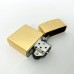 Зажигалка бензиновая Zorro HL-366, зажигалка на день рождения, ветрозащитная зажигалка. Цвет: золотой - фото 3