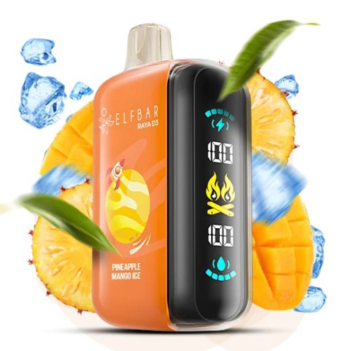 Elf Bar Raya D3 25000. Ананас Манго (Pineapple Mango Ice)