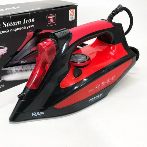 Утюг с керамической подошвой RAF R.1233 мощность 2200Вт 320 мл. Цвет: красный
