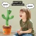 Танцующий кактус поющий 120 песен с подсветкой Dancing Cactus TikTok игрушка Повторюшка кактус