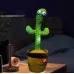 Танцующий кактус поющий 120 песен с подсветкой Dancing Cactus TikTok игрушка Повторюшка кактус