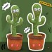 Танцующий кактус поющий 120 песен с подсветкой Dancing Cactus TikTok игрушка Повторюшка кактус - фото 29