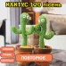 Танцующий кактус поющий 120 песен с подсветкой Dancing Cactus TikTok игрушка Повторюшка кактус