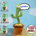 Танцующий кактус поющий 120 песен с подсветкой Dancing Cactus TikTok игрушка Повторюшка кактус - фото 4