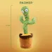 Танцующий кактус поющий 120 песен с подсветкой Dancing Cactus TikTok игрушка Повторюшка кактус