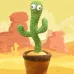 Танцующий кактус поющий 120 песен с подсветкой Dancing Cactus TikTok игрушка Повторюшка кактус