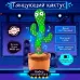 Танцующий кактус поющий 120 песен с подсветкой Dancing Cactus TikTok игрушка Повторюшка кактус