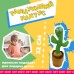 Танцующий кактус поющий 120 песен с подсветкой Dancing Cactus TikTok игрушка Повторюшка кактус - фото 80