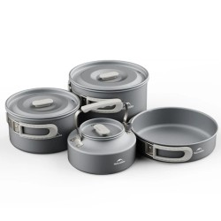 Набір посуду Naturehike CNK2450CF01 2 каструлі, чайник, сковорідка