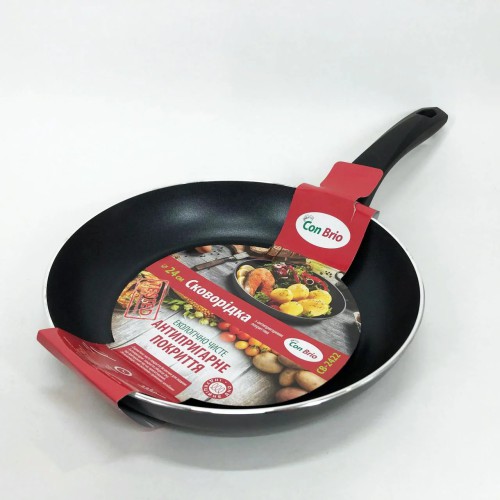 Сковорода 24 см Con Brio СВ-2422 FULL INDUCTION, антипригарная сковорода для индукционной плиты