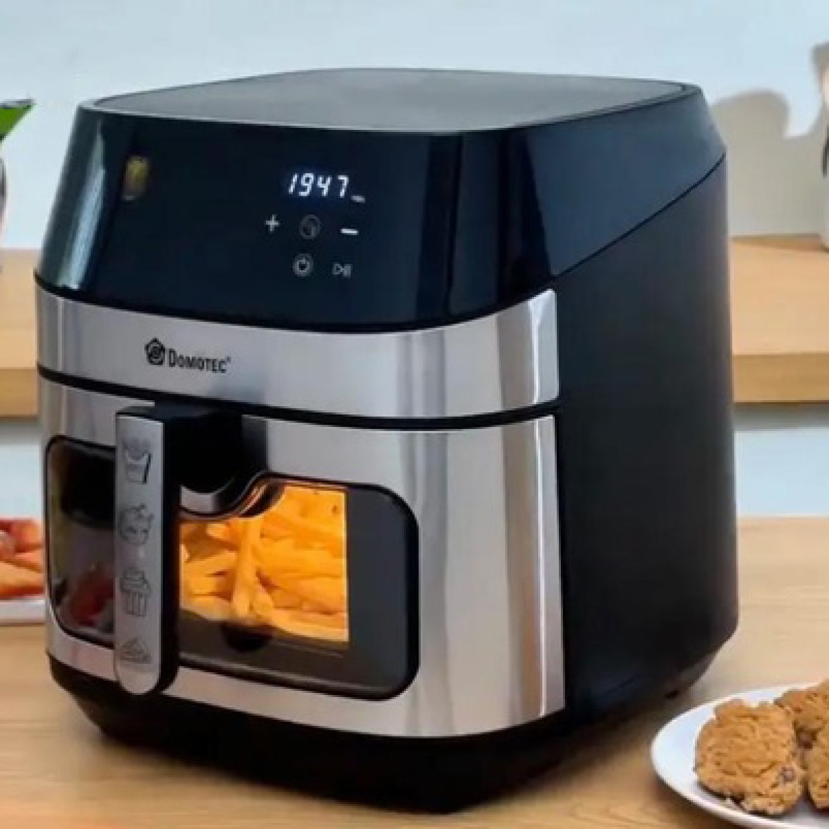 Фритюрница без масла Domotec MS-3222 Аэрофритюрница  7 л 3500W Аэрогриль Сенсорная Мультипечь (арт. 13960)