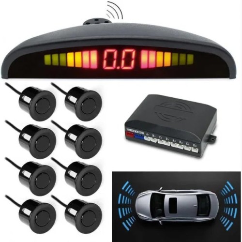 Парктроник (парковочный радар) Assistant Parking Sensor, 8 черных датчиков