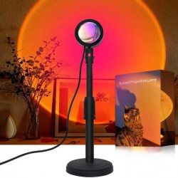 Лампа Атмосферная Проекционный Светильник ЗАКАТ Atmosphere Sunset Lamp эффект радуги, Лампа эффект солнца