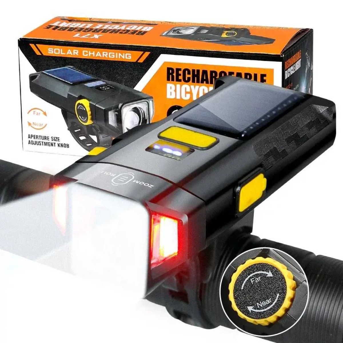 Велофара X17-30W+2LED(red) (арт. 14099)
