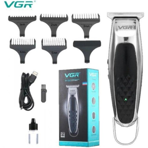 Беспроводная аккумуляторная машинка для стрижки триммер VGR V-093 с насадками