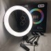 Кольцевая LED лампа RGB MJ45 Ring 45 см комплектация адаптер со встроенным кабелем, держатели для телефона, пульт - фото 13