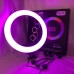 Кольцевая LED лампа RGB MJ45 Ring 45 см комплектация адаптер со встроенным кабелем, держатели для телефона, пульт - фото 17
