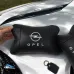 Набор автомобильных подушек 2шт для Opel, натуральная кожа, стильные черные подголовники Опель для авто