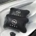 Набор автомобильных подушек 2шт для Opel, натуральная кожа, стильные черные подголовники Опель для авто