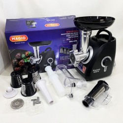 Мясорубка MAGIO MG-270 2200 Вт Мясорубка с насадками для нарезки овощей, Мясорубка электрическая для мяса