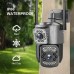 Вулична IP камера 4G/Wi-Fi з двома лінзами SC03 V380pro 4 Mп, Відеокамера з цифровим зумом та мікрофоном - фото 5