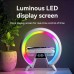 LED Лампа нічник з бездротовою зарядкою та Bluetooth динаміком G-Lite XM-X63, Годинник хамелеон з будильник - фото 3